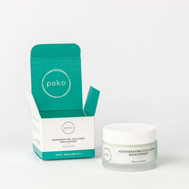 Regenerating Collagen Moisturiser Nourishing and Hydrating Poko CBD
