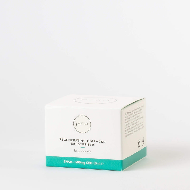 Regenerating Collagen Moisturiser Diminish Fine Lines and Wrinkles Poko CBD